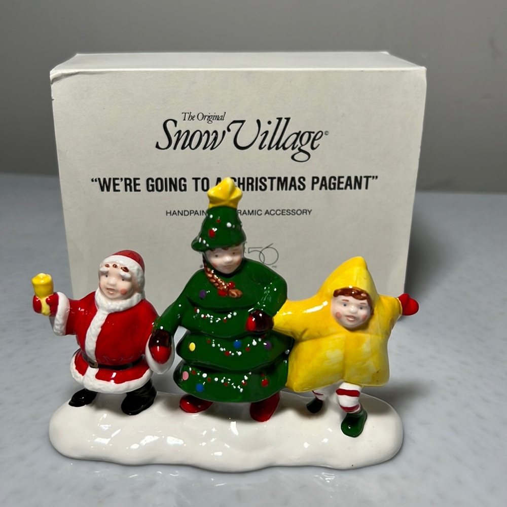 Vintage 1992 Dept. 56 "We're Going To A Christmas Pageant" Retired Hand Painted - Picture 1 of 8